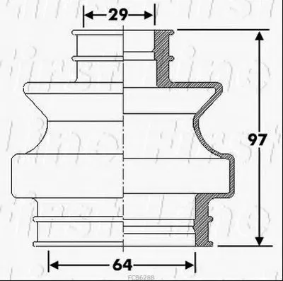 Пыльник, приводной вал FIRST LINE купить