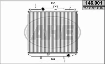 Радиатор, охлаждение двигателя AHE купить