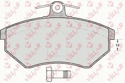 Комплект тормозных колодок, дисковый тормоз VILLAR купить