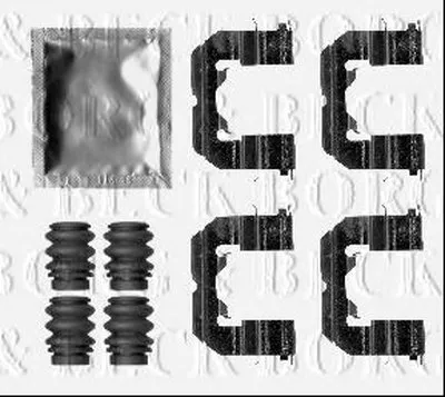 Комплектующие, колодки дискового тормоза BORG & BECK купить