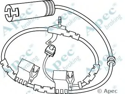 Указатель износа, накладка тормозной колодки APEC braking купить