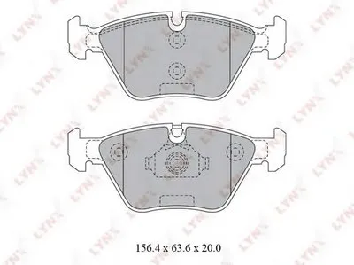 Комплект тормозных колодок, дисковый тормоз LYNXauto купить