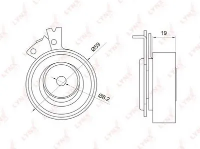Натяжной ролик, ремень ГРМ LYNXauto купить