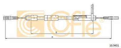 Трос, стояночная тормозная система COFLE купить