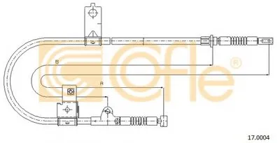 Трос, стояночная тормозная система COFLE купить