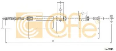 Трос, стояночная тормозная система COFLE купить