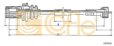 Тросик спидометра COFLE купить