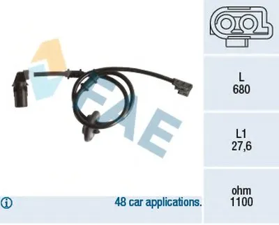 Датчик, частота вращения колеса FAE купить