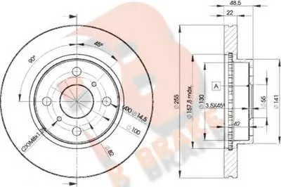 Тормозной диск R BRAKE купить