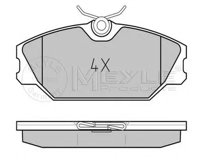 Комплект тормозных колодок, дисковый тормоз PLATINUM PAD MEYLE купить