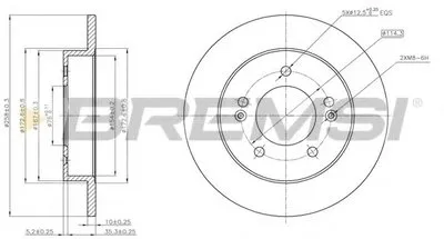 Тормозной диск BREMSI купить