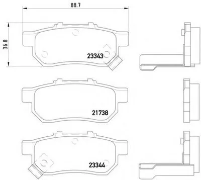 Комплект тормозных колодок, дисковый тормоз HELLA купить