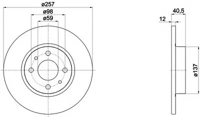 Тормозной диск PRO HELLA купить