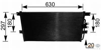 Конденсатор, кондиционер BEHR HELLA SERVICE HELLA купить