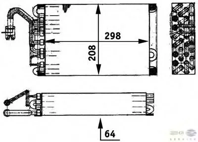 Испаритель, кондиционер BEHR HELLA SERVICE HELLA купить