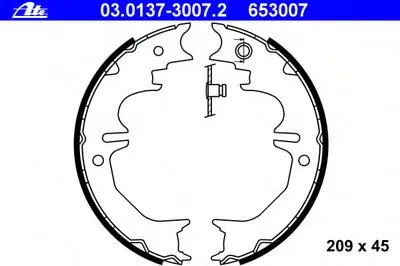 Комплект тормозных колодок, стояночная тормозная система ATE купить