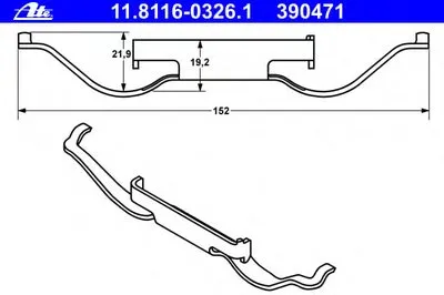 Пружина, тормозной суппорт ATE купить