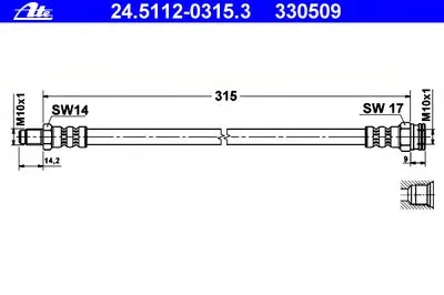 Тормозной шланг ATE купить