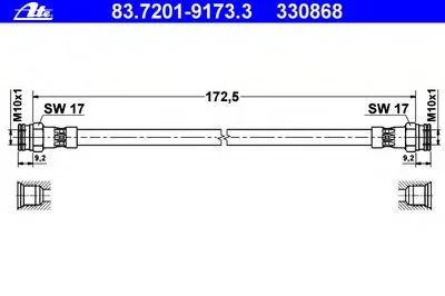 Тормозной шланг ATE купить