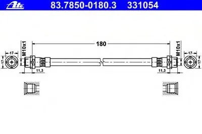 Тормозной шланг ATE купить