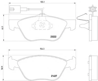 Комплект тормозных колодок, дисковый тормоз HELLA PAGID купить