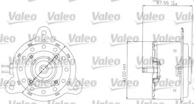 Электродвигатель, вентилятор радиатора VALEO купить