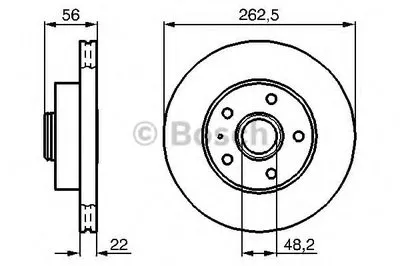 Тормозной диск BOSCH купить