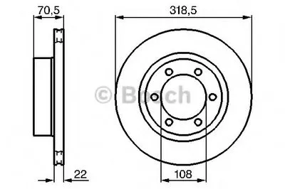 Тормозной диск BOSCH купить