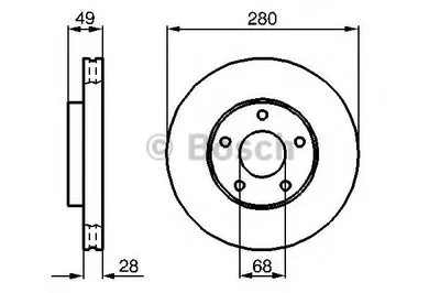Тормозной диск BOSCH купить