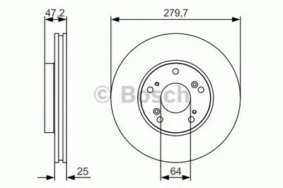 Тормозной диск BOSCH купить