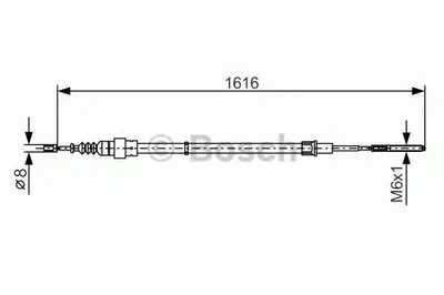 Трос, стояночная тормозная система BOSCH купить