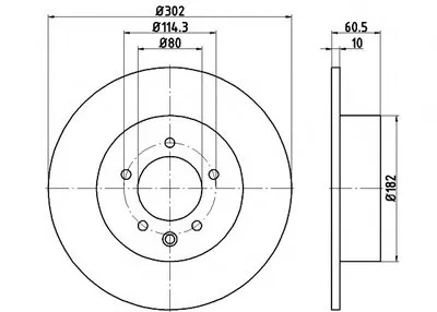 Тормозной диск PRO HELLA PAGID купить