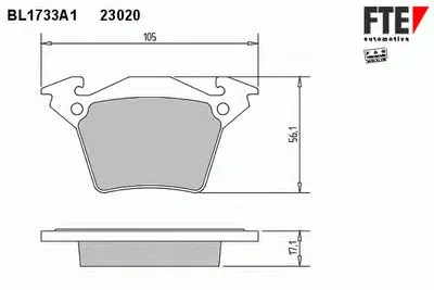 Комплект тормозных колодок, дисковый тормоз FTE купить