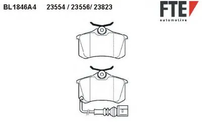 Комплект тормозных колодок, дисковый тормоз FTE купить
