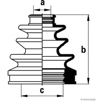 Комплект пылника, приводной вал HERTH+BUSS JAKOPARTS купить