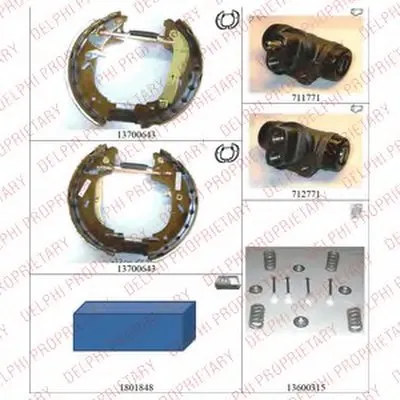 Комплект тормозных колодок DELPHI купить