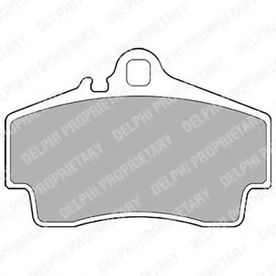 Комплект тормозных колодок, дисковый тормоз DELPHI купить