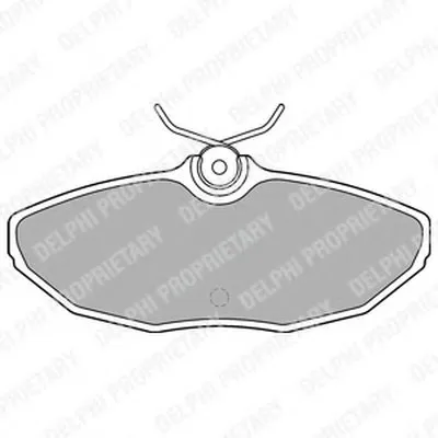 Комплект тормозных колодок, дисковый тормоз DELPHI купить