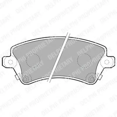 Комплект тормозных колодок, дисковый тормоз DELPHI купить