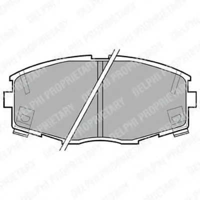 Комплект тормозных колодок, дисковый тормоз DELPHI купить