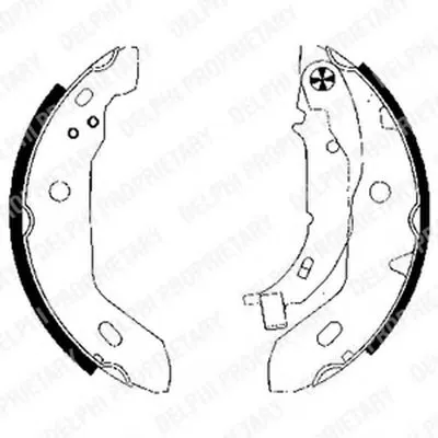 Комплект тормозных колодок DELPHI купить