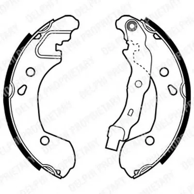 Комплект тормозных колодок DELPHI купить