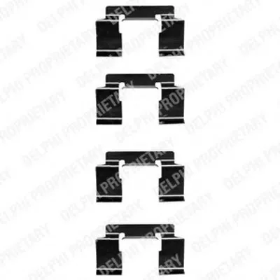 Комплектующие, колодки дискового тормоза DELPHI купить