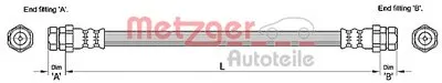 Тормозной шланг METZGER купить