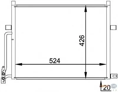 Конденсатор, кондиционер BEHR HELLA SERVICE купить