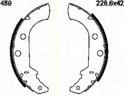 Комплект тормозных колодок TRISCAN купить