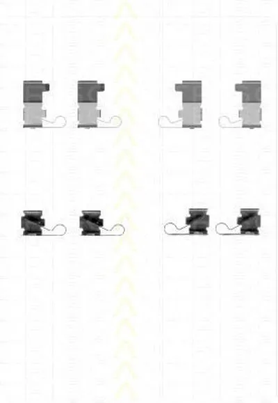 Комплектующие, колодки дискового тормоза TRISCAN купить