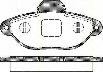 Комплект тормозных колодок, дисковый тормоз TRISCAN купить