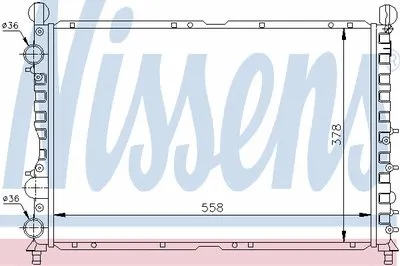 Радиатор, охлаждение двигателя NISSENS купить