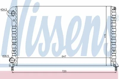 Радиатор, охлаждение двигателя NISSENS купить